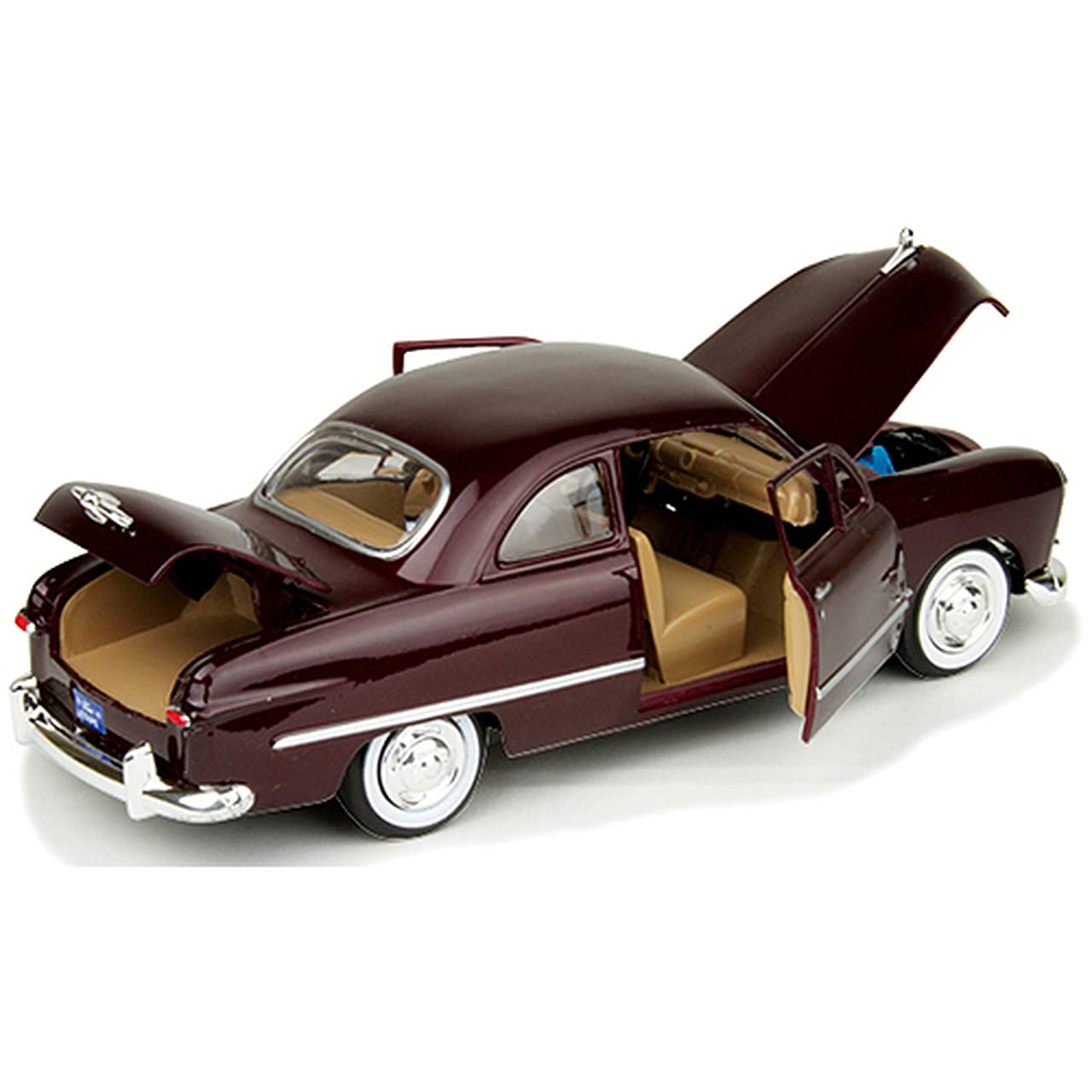 Amazon.com: 1949 Ford Coupe, Burgundy - Motormax Premium American